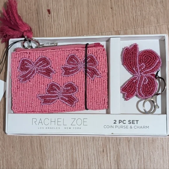 Wandering Moon Handmade In India Beaded Bag Lot: 6 Beaded Pouches & 1 Nag Charm - Picture 7 of 14